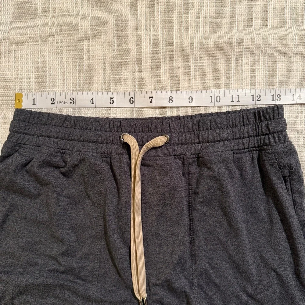 Right of Way Mens Charcoal Heather Athletic Performance Shorts‎ Small Drawstring